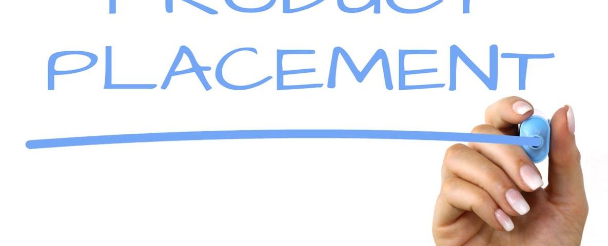 product placement being written on the glass