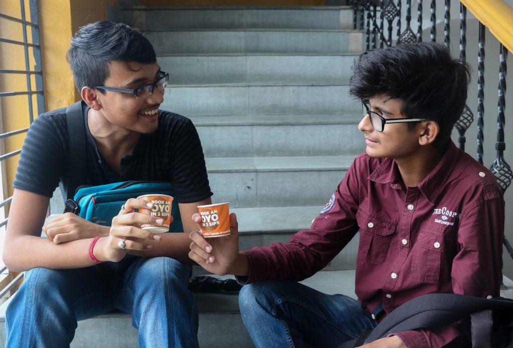 paper cup advertising by GingerCup