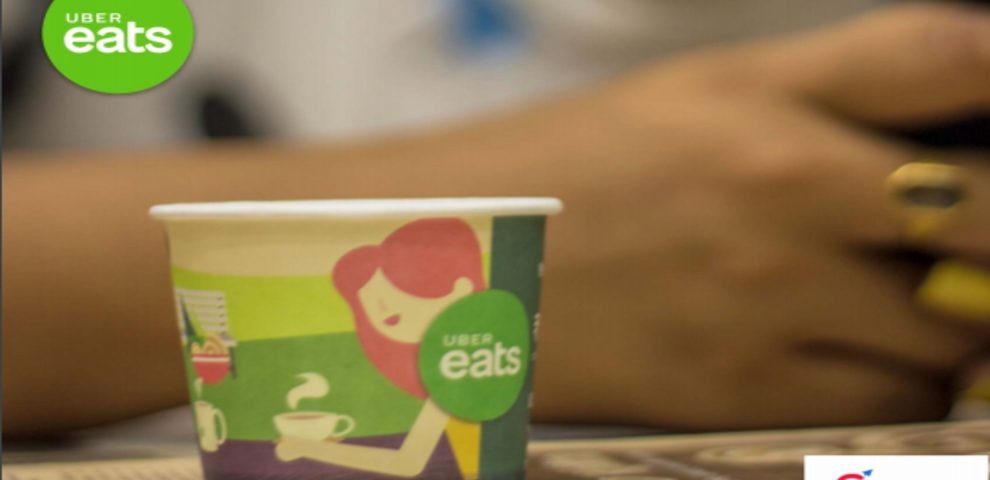 UberEats Food-Tech App's Promotion-Sponsored Paper Cups-Gingercup
