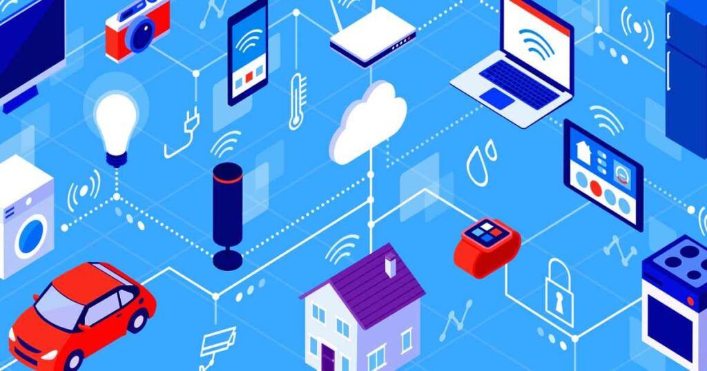 The image shows the wifi at a potential customer’s home connected to several devices