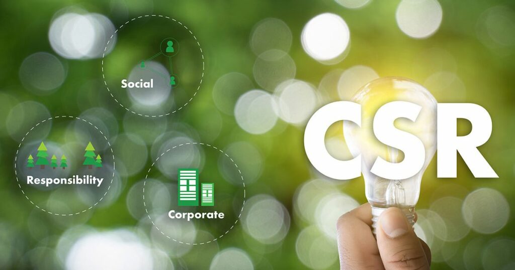 The meaning of CSR is depicted in this image with a green background.