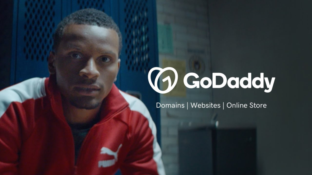 An actor performing for the marketing campaign of GoDaddy