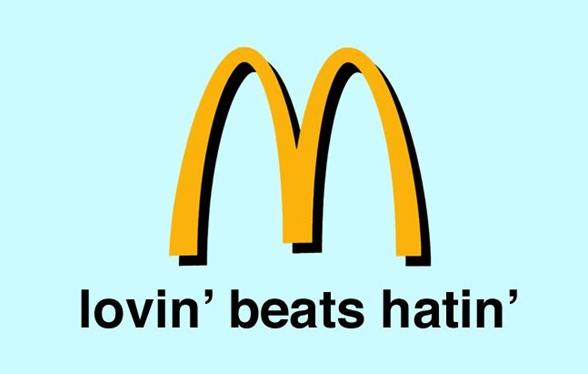 Picture showing a marketing campaign of McDonald's.
