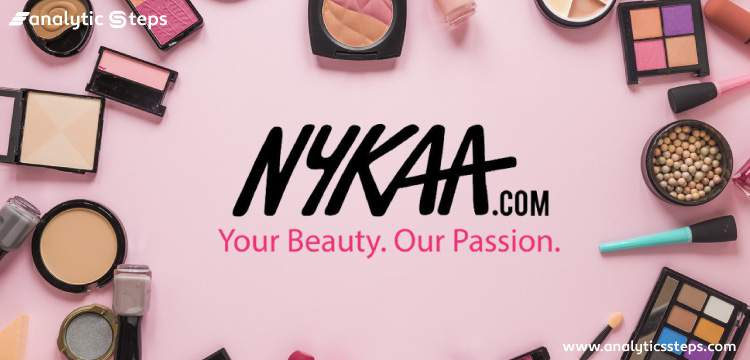 Picture shows marketing campaign of Nykaa via different makeup products and the website of Nykaa