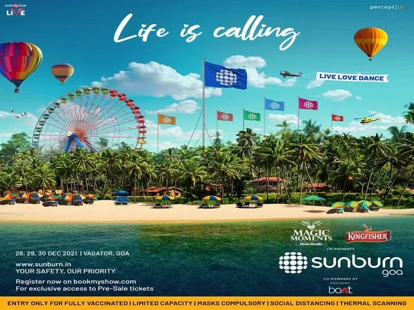 Poster of Sunburn in collaboration with Boat for electronic brand advertising