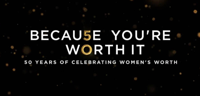 A picture showing offline advertising campaign of L'Oréal'