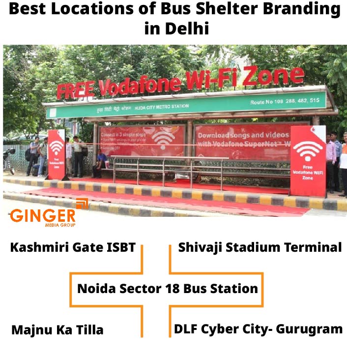 Best Locations of Bus Shelter Advertising in Delhi, Noida, Gurugram, Faridabad, and Ghaziabad  As the capital of India and the most populous city in the area, Delhi has a lot of potential for effective bus shelter advertising campaigns. With bus shelter marketing, businesses can advertise business companies to attract people's attention. To get the most out of your investment, consider the best bus shelter branding locations in Delhi-NCR.  Are you looking for a cost-effective strategy to market your company? Bus shelter branding is an excellent choice, particularly if you want to reach consumers in the Delhi-NCR region. Here are some of the ideal places for bus stop branding in Delhi.