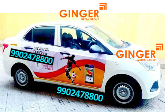 Cab Advertising in Jaipur for Football match