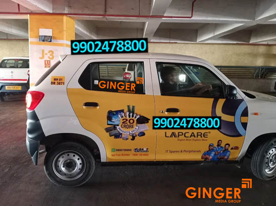 Cab Advertising in Pune with yellow color