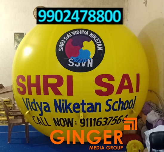 Balloon Branding  in India for SHRI SAI Vidya Niketan School