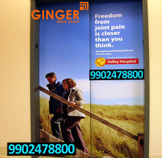 Lift Branding in Agra for Valley Hospital