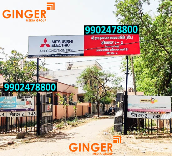 Society Name Board Advertising in India for Mitsubishi Electric 