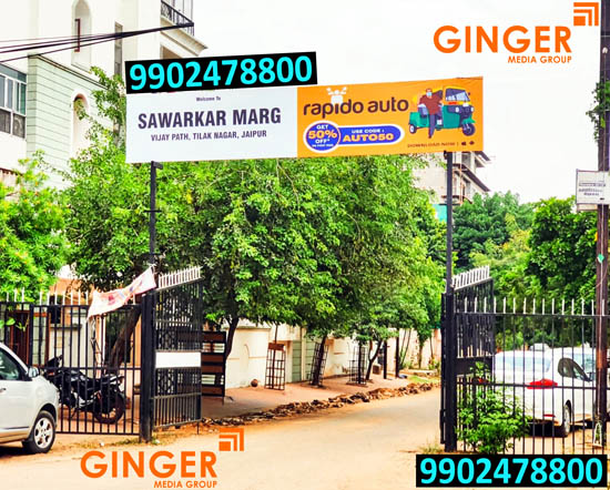 Society Name Board Advertising in India for Rapido auto