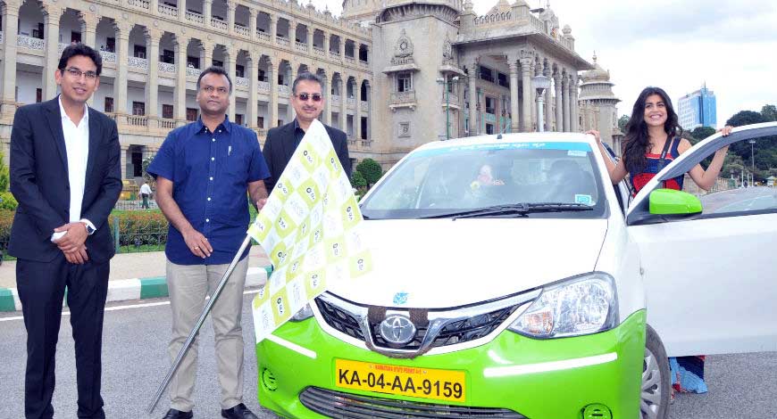 State ministries launching the #Ghoomoresponsibly campaign with Ola