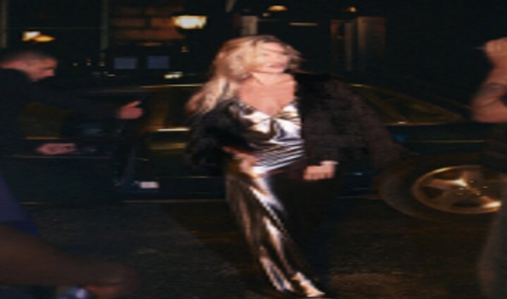 This image features Kate Moss in the “Into The Night” ad campaign