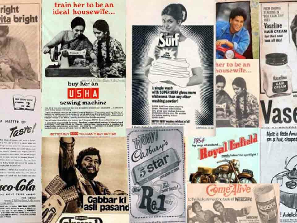 Beginning of advertisement in india