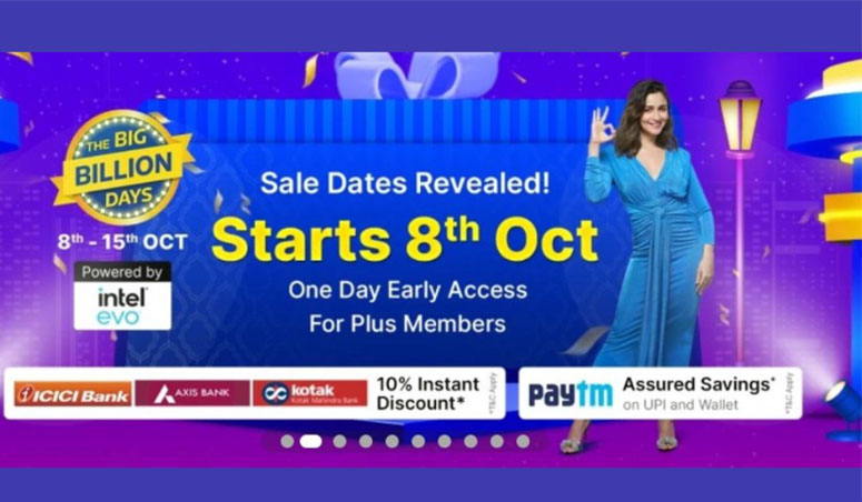  An image showing Flipkart Big Billion Days poster.

