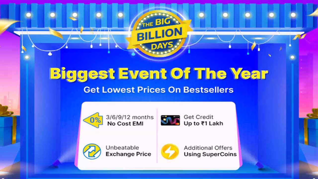 An image showing Flipkart Big Billion Days as a biggest event of the year.