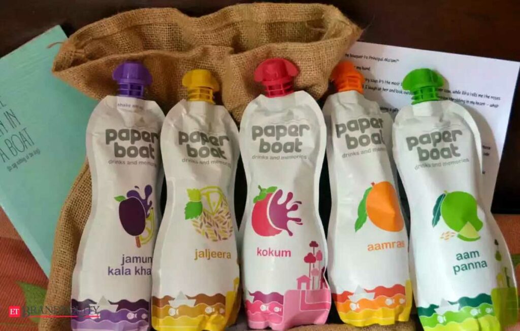 Paper boat seasonal bottles
