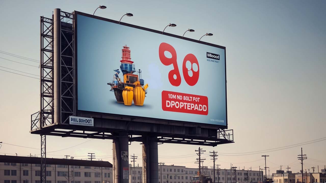A billboard saying “Outdoor Advertising”
