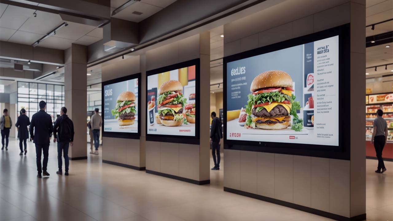 A digital screen space for advertising