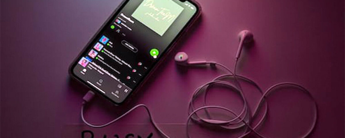 Playing music on an online platform.