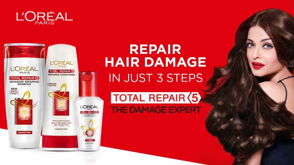 The poster of the L’oreal ad featuring Aishwarya Rai Bachchan.