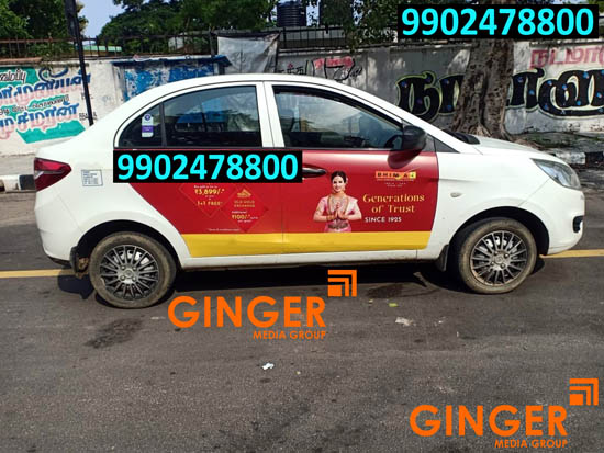 Cab Advertising in cheenai with black color