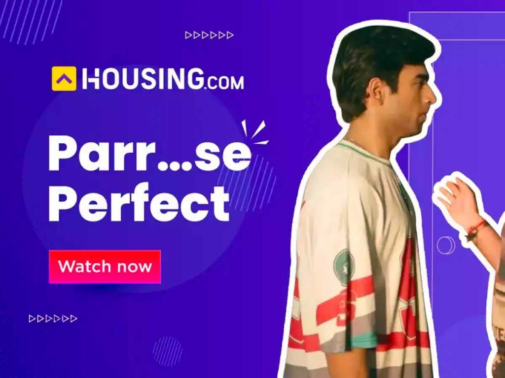 A still from the housing.com showing the side profile of a man