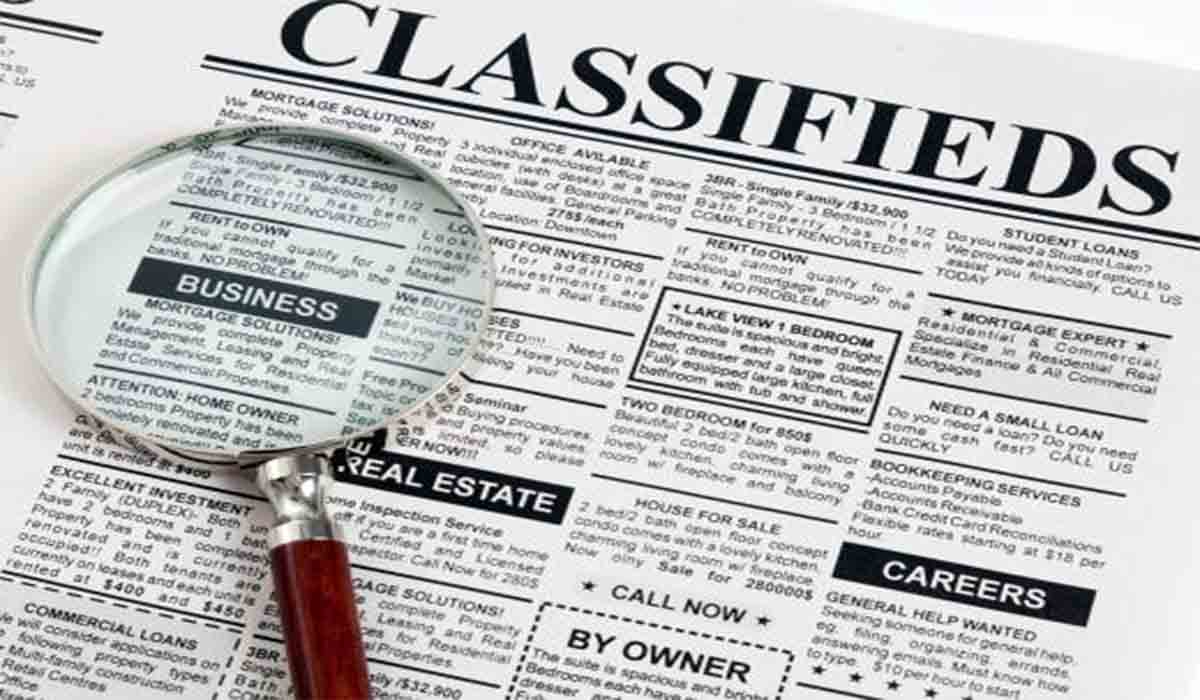Classified Ads sample image