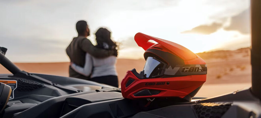 Helmet advertising
