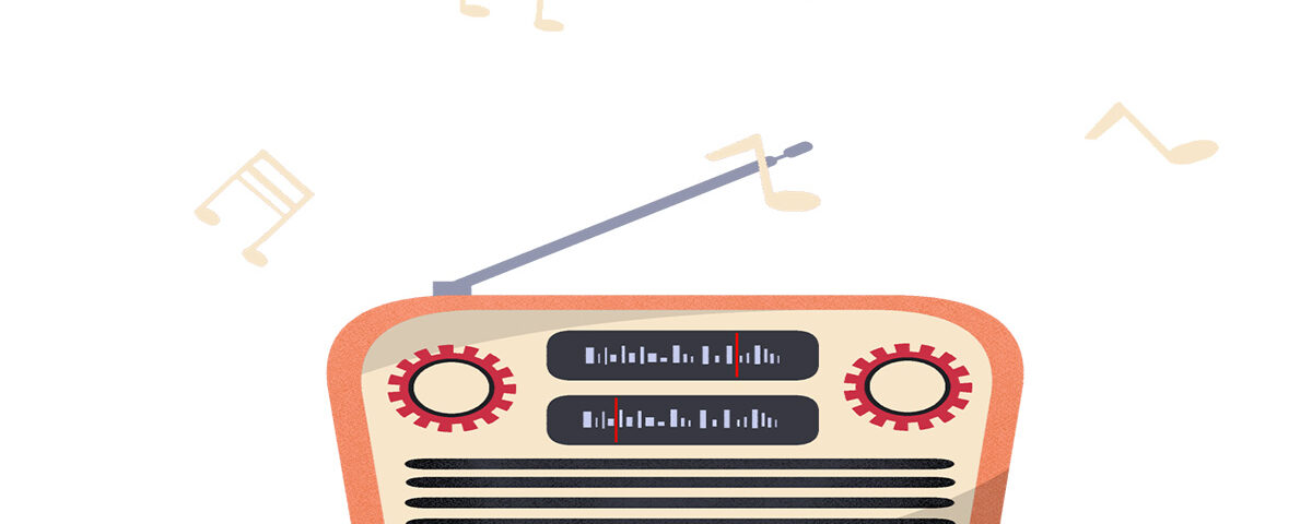 Jingles coming out of a radio