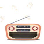 Jingles coming out of a radio