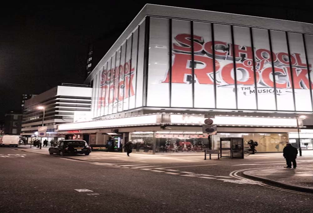Billboards displaying the school’s ads to catch attention.