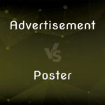 the difference between posters and advertisements