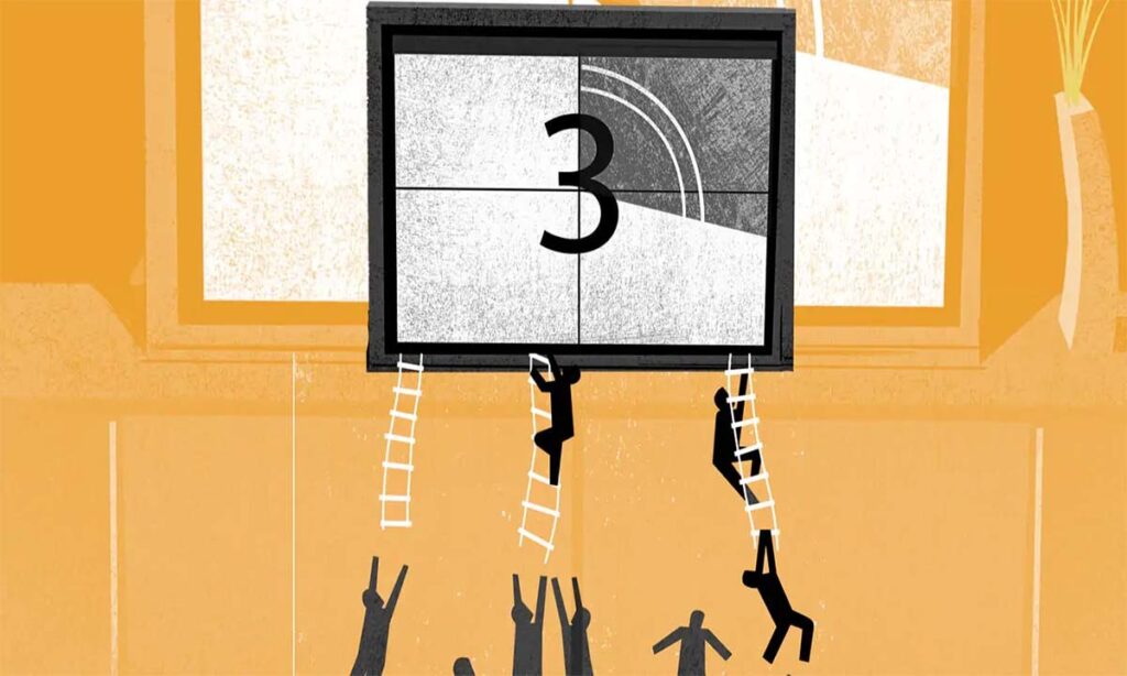 Graphic illustrating challenges to TV advertisement

