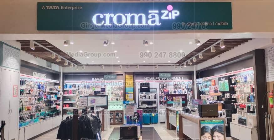 Zip Croma Instore Advertising