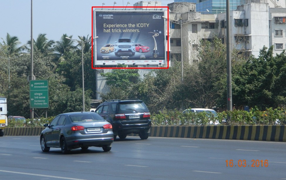 Premium hoarding near Santacruz and Western suburbs highway in Mumbai.